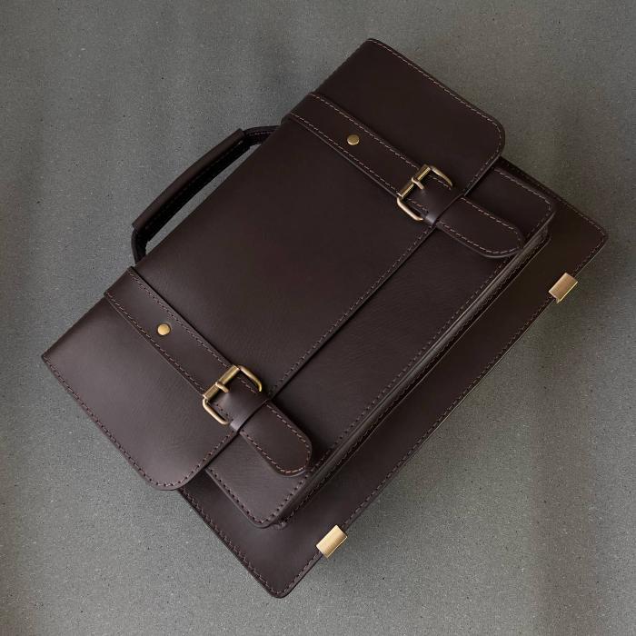 Кожаный мужской портфель ручной работы «Императорский»